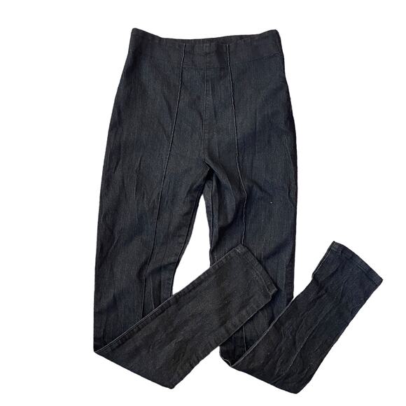 Prairie Underground High Rise Cigarette Leggings Pants Black Denim Women's Small - Picture 2 of 7